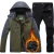 Import windproof waterproof warm thicken plus velvet jacket and pants iguana mens ski jacket oem from China