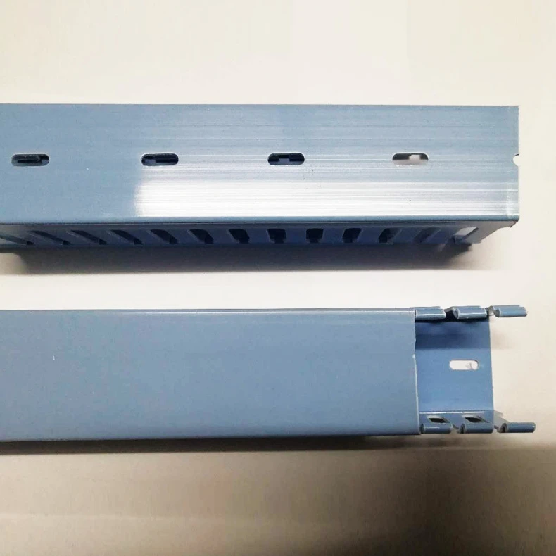 PVC Cable Channel/PVC Wire Duct/Blue PVC Cable Trunking - China Slotted  Trunking, Electrical Trunking