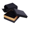With Sleeve And Satin Insert  Texturing Cardboard Black Jewelry Box