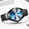 WLISTH watch men&#39;s luminous watches tungsten steel color waterproof fashion casual trend couple wrist male calendar quartz watch