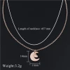 Woman Jewellery Plated Pendant Women Jewelry Necklace Gold