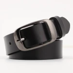 Women Fashion Wide Genuine Leather Belt Cow Skin Belts for Jeans Classic Top Quality Female Straps Vintage