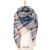 Import Women winter cashmere acrylic square scarf white and black plaid shawl custom tartan grid scarf from China