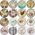 Import Wooden Fashion mute wall hanging clock decorative wall clock from China