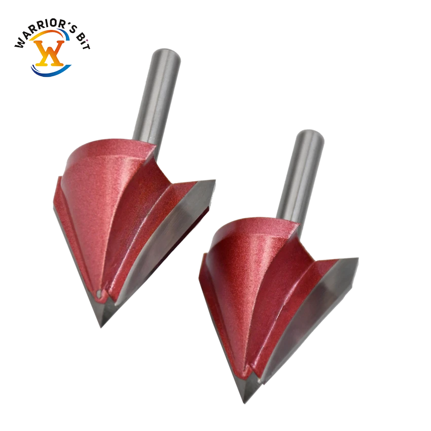 Woodworking router bits for 3D engraving and lettering 3D V Bit 22mm diameter 90degree