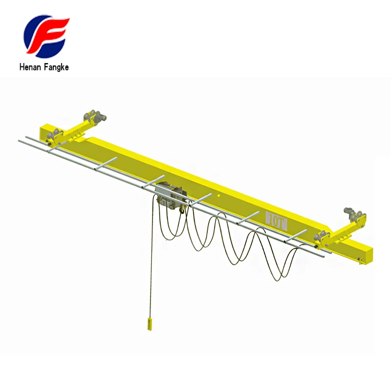 Workshop Factory Use Single Girder Electric Hoist 2 ton 5ton Overhead Bridge Crane