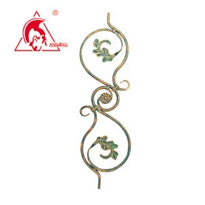 wrought iron ornamental piece for stairs