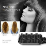 WSTA Ceramic Beard Comb Professional Brush Hair Straightener
