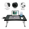 XGear escritorios gamer multifunction portable wood folding laptop bed desk table with cup holder drawer laptop sofa height
