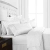 Yangzhou Factory 100% Cotton Strip Hotel Bed Linen High End Bed Sheets Duvet Covers Bedding Sheet Set