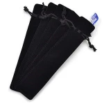 YCW China Factory Velvet Drawstring Bag Pen Pouch Case Pencil Bag