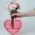 Import Yiqun Luxury Tabletop Heart Acrylic Flower Vase For Wedding Transparent Nordic Acrylic Vase for Valentines Day from China