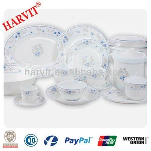 Yiwu Marketplace Google Opalescence Opalware Glasses Dishes Plates Bowls Casserole Tureen Jar Sugar Creamer Pot Set