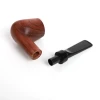Yufan JL-322M Traditional Style Durable Bent Round  Nature Wooden Smoking Pipes Novelty Tobacco Smoking Pipe