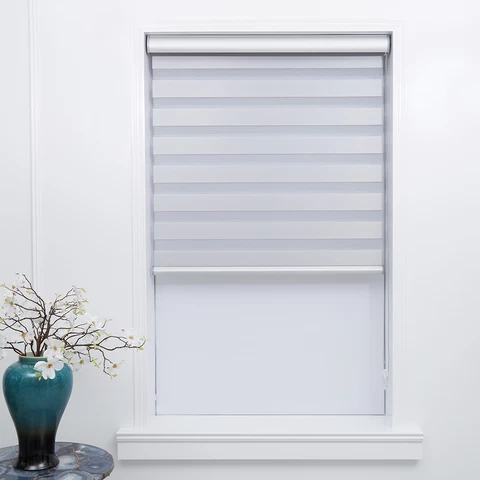 Zebra blinds custom  electric curtain fabric solar motorized zebra window blinds