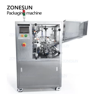 ZONESUN Automatic Plastic Toothpaste Cosmetics Cream Lipgloss Ointment Honey Gels Small Tube Filling And Sealing Machine